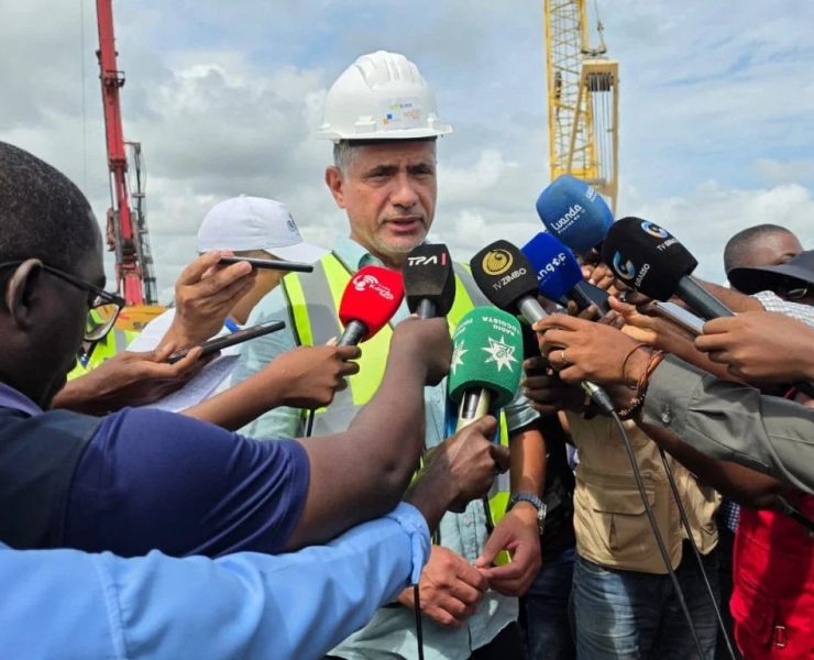 Construction site of the Quilonga Grande water project in Bom Jesus municipality, Icolo e Bengo province, Angola, visite