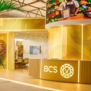 BCS bank booth at an Angolan trade fair, showcasing financing solutions for entrepreneurs and businesses. | Source: O Pa