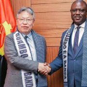 Huambo Provincial Government headquarters, Angola, where Japan's Ambassador Hiroaki Sano announced an $800 million inves