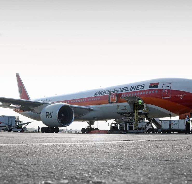 A TAAG Linhas Aéreas de Angola aircraft — Angola's national carrier ranked eighth among Africa's largest airlines in 202