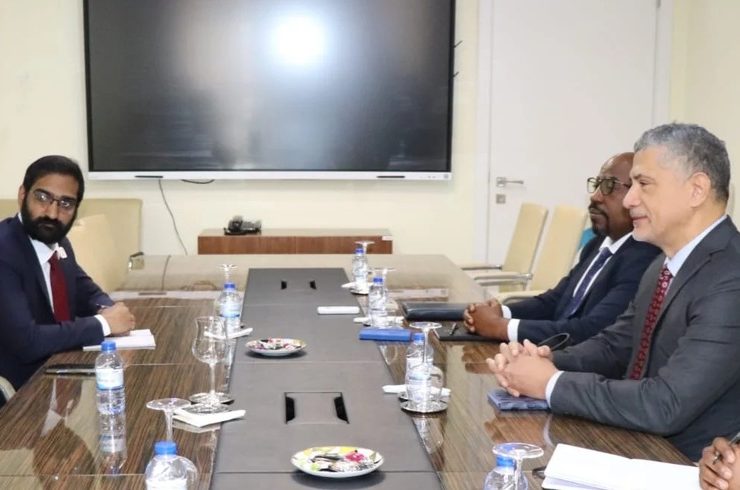 Angola's Minister of Energy and Water, João Baptista Borges, at a bilateral meeting on energy cooperation between Angola
